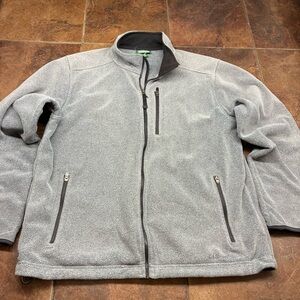 L.L. Bean Light Gray Men's Lightweight Fleece Jacket
